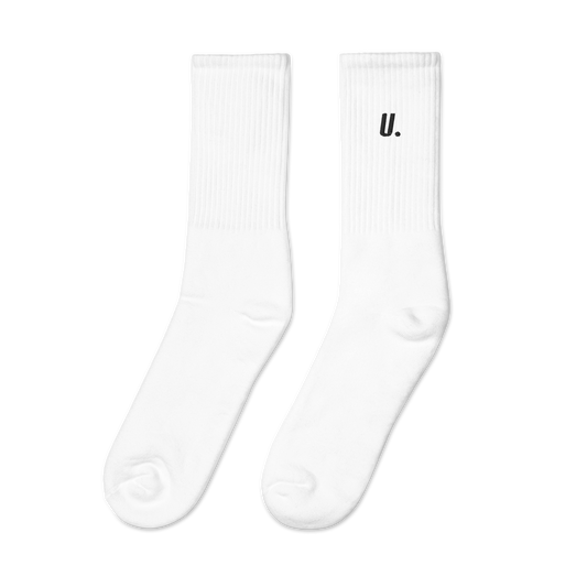University Embroidered Socks