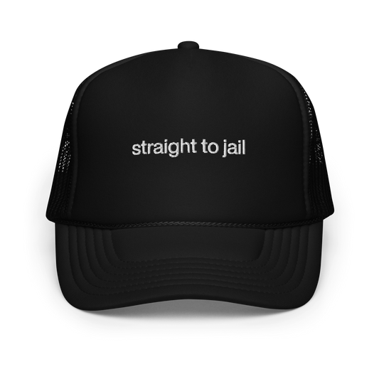 STRAIGHT TO JAIL TRUCKER HAT